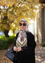 روسری ابریشم کجراه 06