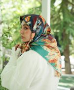 روسری ابریشم کجراه 06