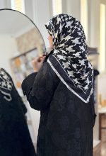 روسری ابریشم کجراه 077