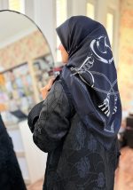 روسری ابریشم کجراه 075