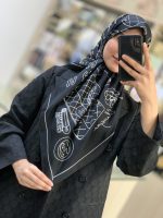 روسری ابریشم ژاکارد 085