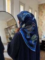 روسری ابریشم کجراه 054